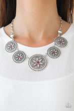 Cargar imagen en el visor de la galería, Written In The Star Lilies- Pink Necklace And Earrings
