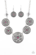 Cargar imagen en el visor de la galería, Written In The Star Lilies- Pink Necklace And Earrings
