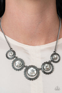 PIXEL Perfect- Black (Bling) Necklace And Earrings