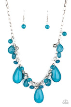 Load image into Gallery viewer, Seaside Solstice- Blue Necklace And Earrings
