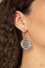 Load image into Gallery viewer, Statement Swirl- Gunmetal Necklace And Earrings
