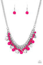 Cargar imagen en el visor de la galería, Summer Showdown- Pink Necklace And Earrings
