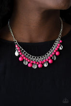 Cargar imagen en el visor de la galería, Summer Showdown- Pink Necklace And Earrings
