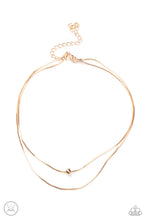 Cargar imagen en el visor de la galería, Super Slim- Gold Choker And Earrings
