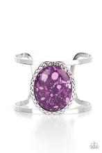 Cargar imagen en el visor de la galería, Tantalizing Terrazzo- Purple/Silver Cuff
