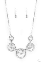 Load image into Gallery viewer, Total Head Turner- Silver/ Bling Necklace And Earrings
