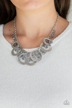 Cargar imagen en el visor de la galería, Turn It Up- Silver Necklace And Earrings
