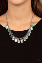 Load image into Gallery viewer, Vintage Gardens- Blue Necklace And Earrings
