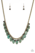 Load image into Gallery viewer, Vintage Gardens- Brass Necklace And Earrings

