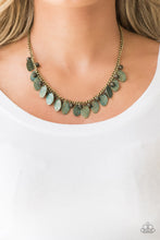 Load image into Gallery viewer, Vintage Gardens- Brass Necklace And Earrings
