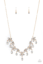 Load image into Gallery viewer, Vintage Royal- Gold/ Bling Necklace And Earrings
